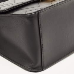 Pre Owned Furla Black Quilted Leather Bella Top Handle Bag