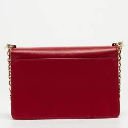 Pre Owned Furla Red Leather Mini 1927 Crossbody Bag