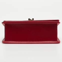 Pre Owned Furla Red Leather Mini 1927 Crossbody Bag