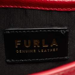 Pre Owned Furla Red Leather Mini 1927 Crossbody Bag