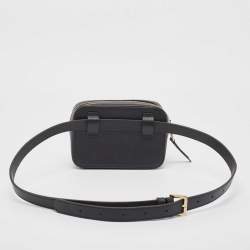 Pre Owned Furla Black Leather Babylon Belt Bag