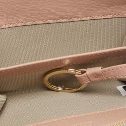 Furla Pink Leather Zip Around Key Case