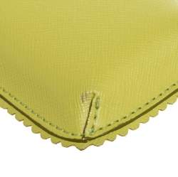 Furla Lime Green Leather Phone Case