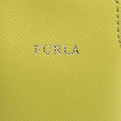 Furla Lime Green Leather Phone Case