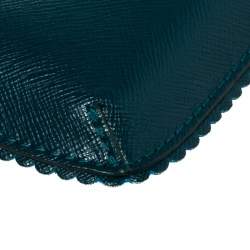 Furla Teal Leather Phone Case