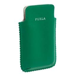 Furla Green Leather Phone Case