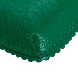 Furla Green Leather Phone Case