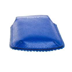 Pre Owned Furla Blue Leather Phone Case