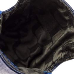 Pre Owned Furla Blue Leather Phone Case