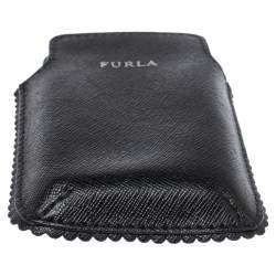 Furla Black Leather Phone Case