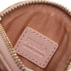 Pre Owned Furla Pink Leather Cat Face Bag Charm