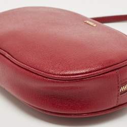 Pre Owned Furla Red Leather Electra L Cosmetic Pouch