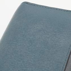 Furla Blue Leather Babylon Zip Around Key Case