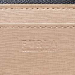 Furla Blue Leather Babylon Zip Around Key Case