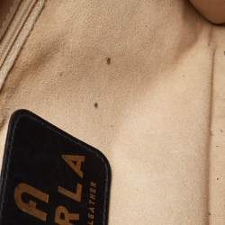 Pre Owned Furla Black Leather Meraviglia Tote