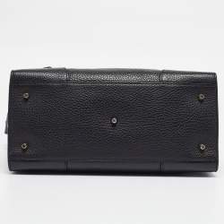 Pre Owned Furla Black Leather Meraviglia Tote