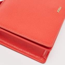 Pre Owned Furla Red Leather Incanto Crossbody Bag