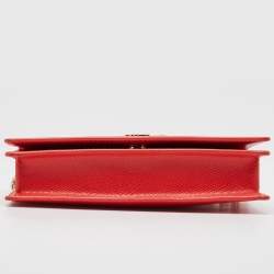 Pre Owned Furla Red Leather Incanto Crossbody Bag