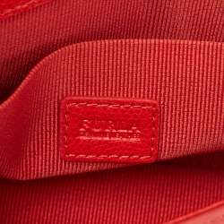 Pre Owned Furla Red Leather Incanto Crossbody Bag