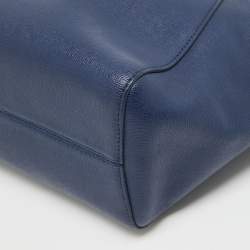 Pre Owned Furla Blue Leather Julia Tote