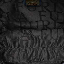 Pre Owned Furla Blue Leather Julia Tote