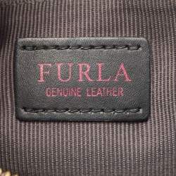 Pre Owned Furla Grey Croc Embossed Leather Lady M Tote