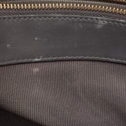 Pre Owned Furla Grey Croc Embossed Leather Lady M Tote