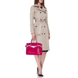Furla Fuchsia Rubber Candy Satchel