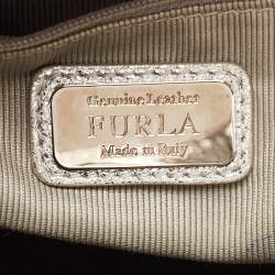 Furla Silver Leather Hobo