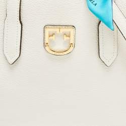 Furla White Leather Lodovica Tote