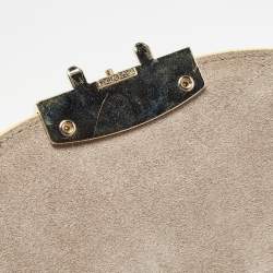 Pre Owned Furla Yellow Leather Mini Metropolis Chain Shoulder Bag