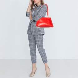 Pre Owned Furla Red Leather Shoulder Bag