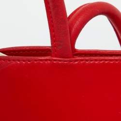 Pre Owned Furla Red Leather Shoulder Bag