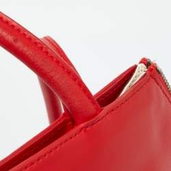 Pre Owned Furla Red Leather Shoulder Bag