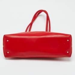 Pre Owned Furla Red Leather Shoulder Bag