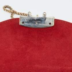 Furla Red Leather Mini Metropolis Chain Crossbody Bag