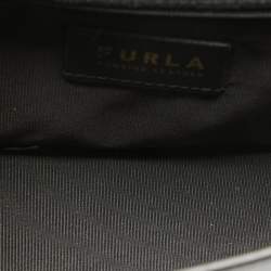 Furla Black Leather 1927 Flap Shoulder Bag