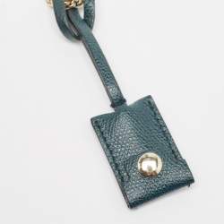 Pre Owned Furla Green Leather Mini Metropolis Chain Crossbody Bag