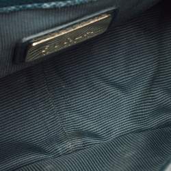 Pre Owned Furla Green Leather Mini Metropolis Chain Crossbody Bag