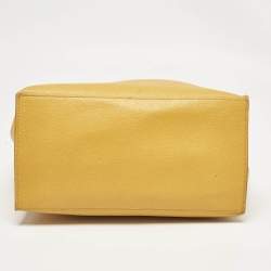 Furla Yellow Leather Divide It Tote