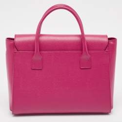 Furla Fuchsia Leather Metropolis Tote