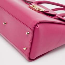 Furla Fuchsia Leather Metropolis Tote