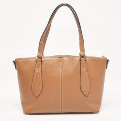 Furla Brown Leather Dafne Satchel