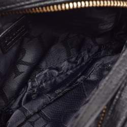 Furla Black Leather Camera Crossbody Bag