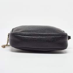 Furla Black Leather Camera Crossbody Bag