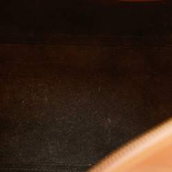 Furla Orange/Grey Rubber and Python Print Leather Medium Candy Satchel