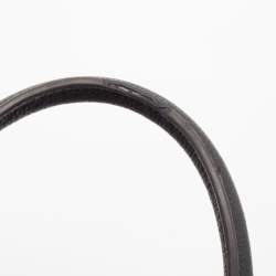 Pre Owned Furla Black Leather Pin S Tote