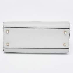 Pre Owned Furla Grey Leather Zip Tote