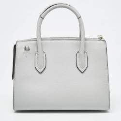 Pre Owned Furla Grey Leather Zip Tote