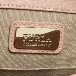 Furla Pink Leather Metropolis Top Handle Bag